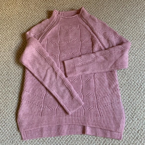 TALBOTS - Pointelle Detail Mockneck - NEW with Tag - Picture 1 of 10